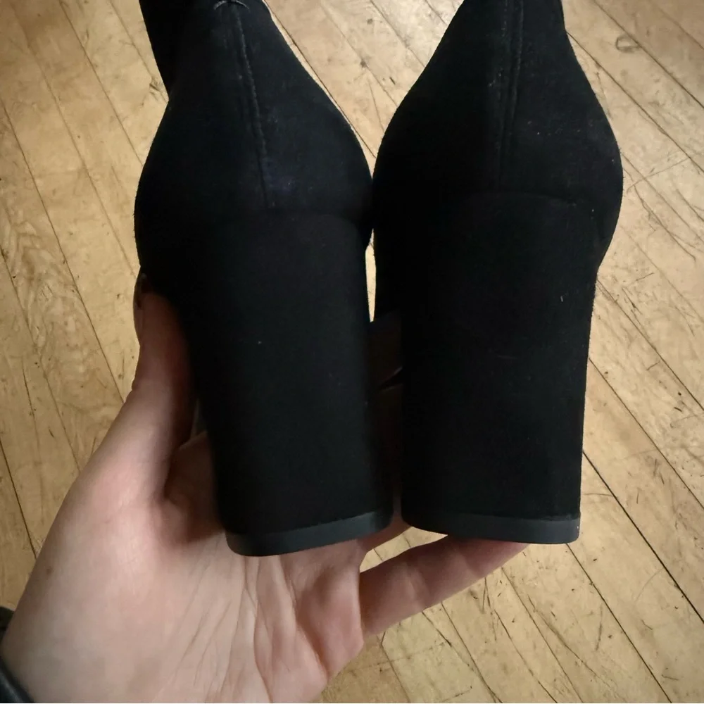NWOB INEZ Paz 70 Ankle Boots Black Suede Zip Up US 9.5 - Picture 9 of 13